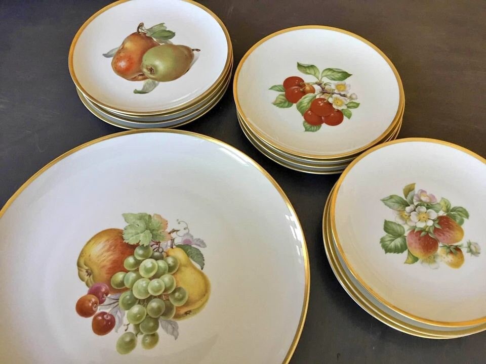 2 Vintage Decoupage Plates, Marye-kelley Dessert Plate Set, Small
