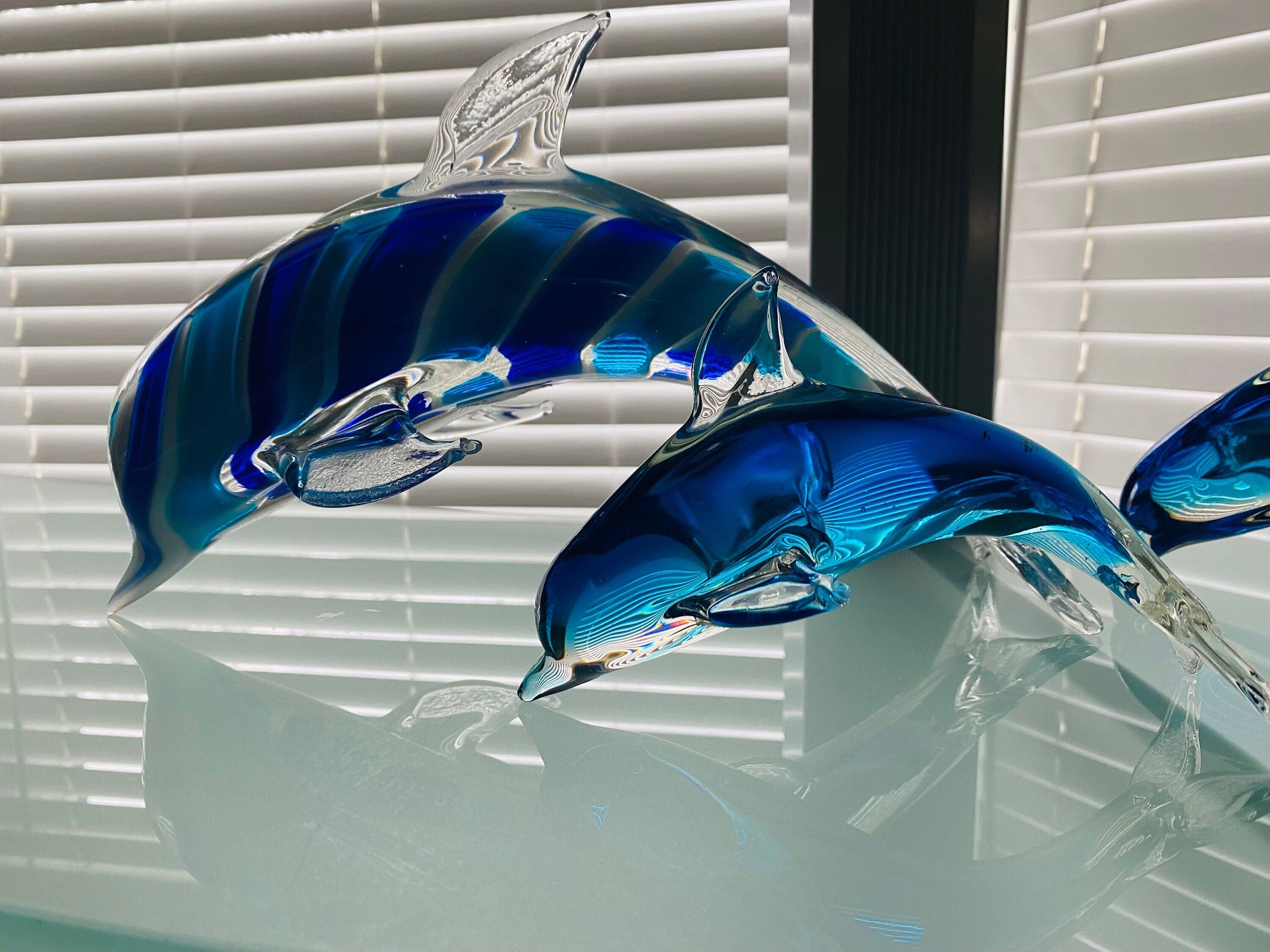 Italy glass dolphin - Etsy 日本