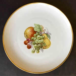 50% Vintage  Dessert set from Hutschenreuther Fruit  Bavaria Germany plates (25 dollar-big   10 dollar -small)   ASK about shipping details