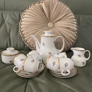 20% sale  Winterling Röslau Bavaria - Dreamlike Coffee Service, Tee service Coffeepot   Sugar   Creamer and 6 cup /sauser (135 doll for set)