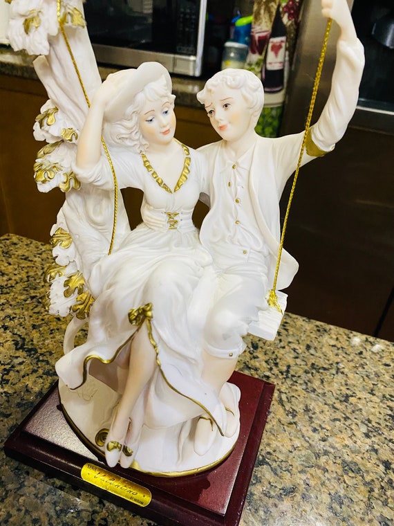 30% Sale Serio VALENTINO by Miriam Couple on Swing Figurine - Etsy