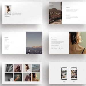 Plantilla de portafolio de redes sociales / Canva (descarga digital)