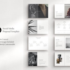 Social Media Proposal Template | Canva Template (Digital Download)