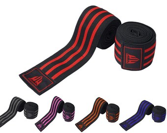 MT Knee Wraps for Squats, Cross-fit & Weightlifting | Excellent Knee Joints Support during Hard Calves Training