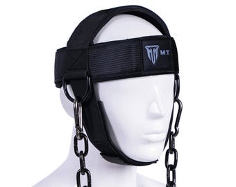 MT Weight lifting head neck harness gym workout exercise training straps