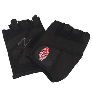 MT Weight Lifting Gloves Fitness Gym Training Genuine Leather Lift Workout Black