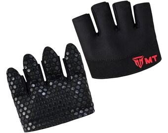 Luvas de Ginástica com Meio Dedo | Aderência Antiderrapante em Formato de Favo de Mel, Neoprene Respirável