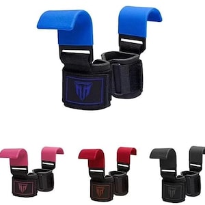 MT Power Lifting Hook Bar for Weightlifting, Deadlifts and Heavy Shrugs with Increased Grip, Padded Support & Palm Protection for HeavyLifts