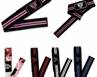 MT Powerlifting Cotton Wrist Straps: Padded Weightlifting Support