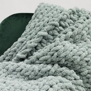 Chenille Chunky Knit Blanket