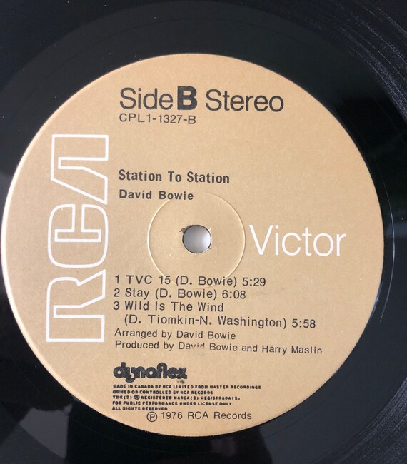 DAVID BOWIE Station to Station 1976 Vinyl Excellent! - Etsy