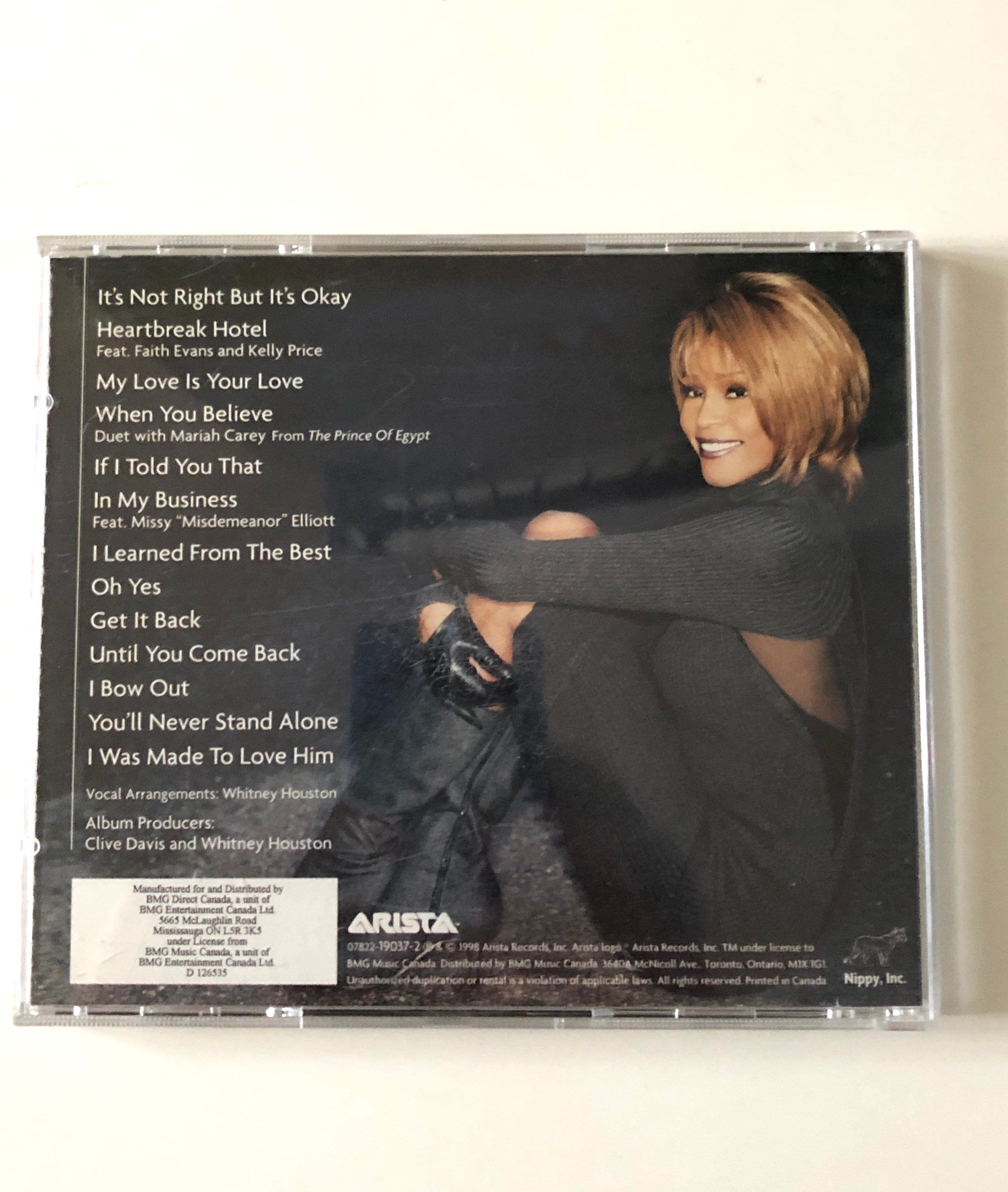 Whitney Houston My Love is Your Love CD Excellent! - Etsy