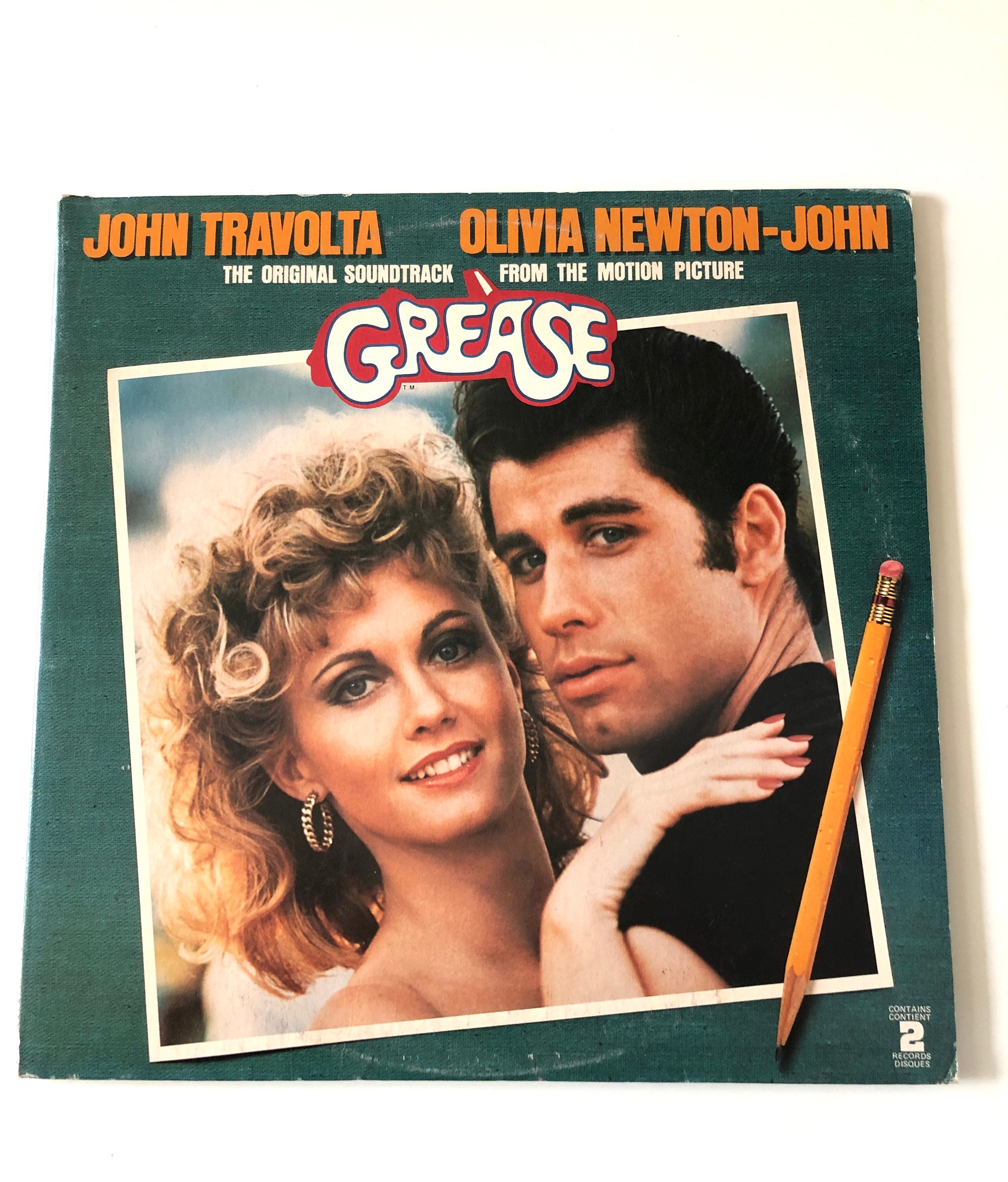 GREASE the Original Soundtrack 2 Vinyls 70's Vinyls Are Excellent