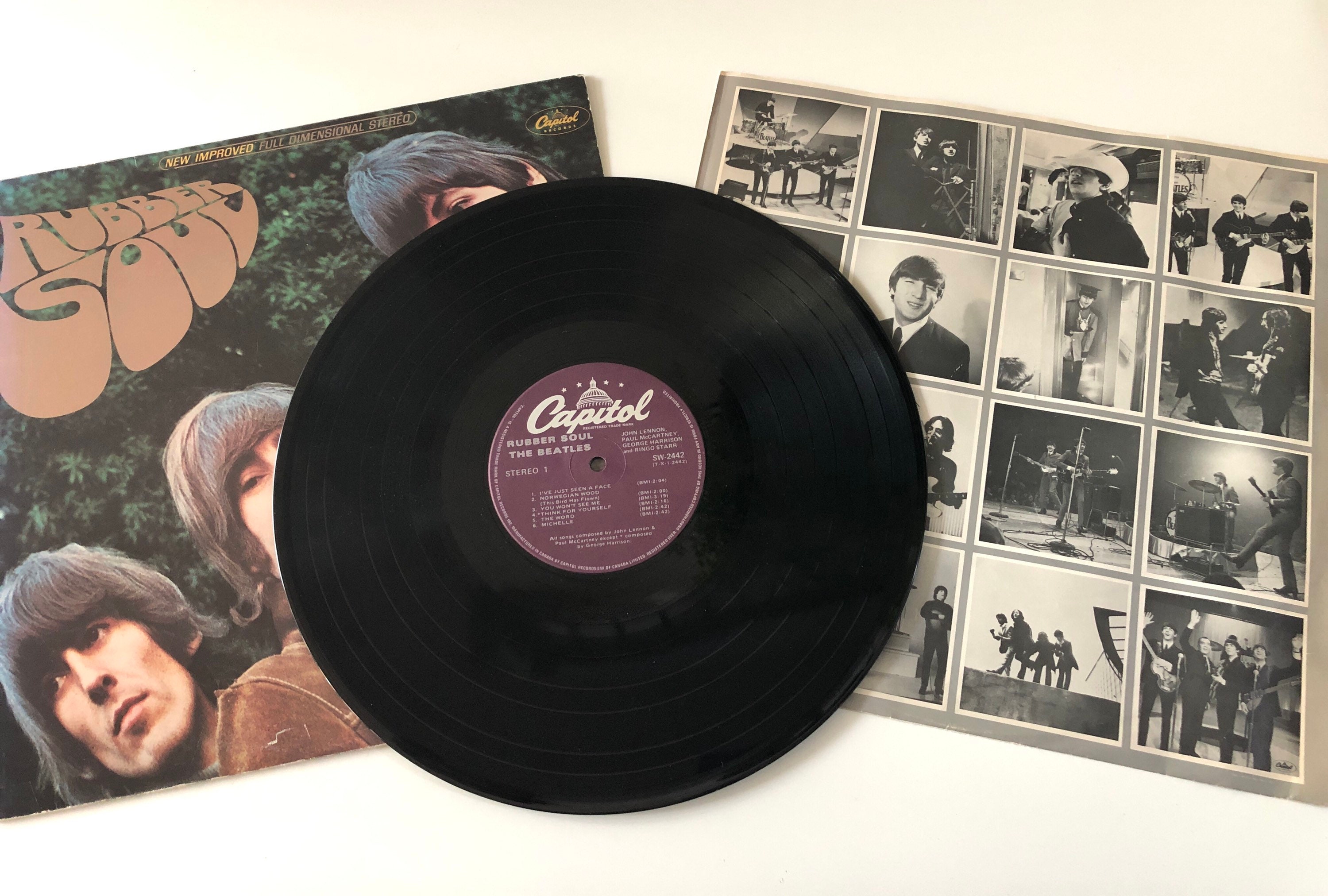 1978 the Beatles RUBBER SOUL SW-2442 Capital Records Vinyl