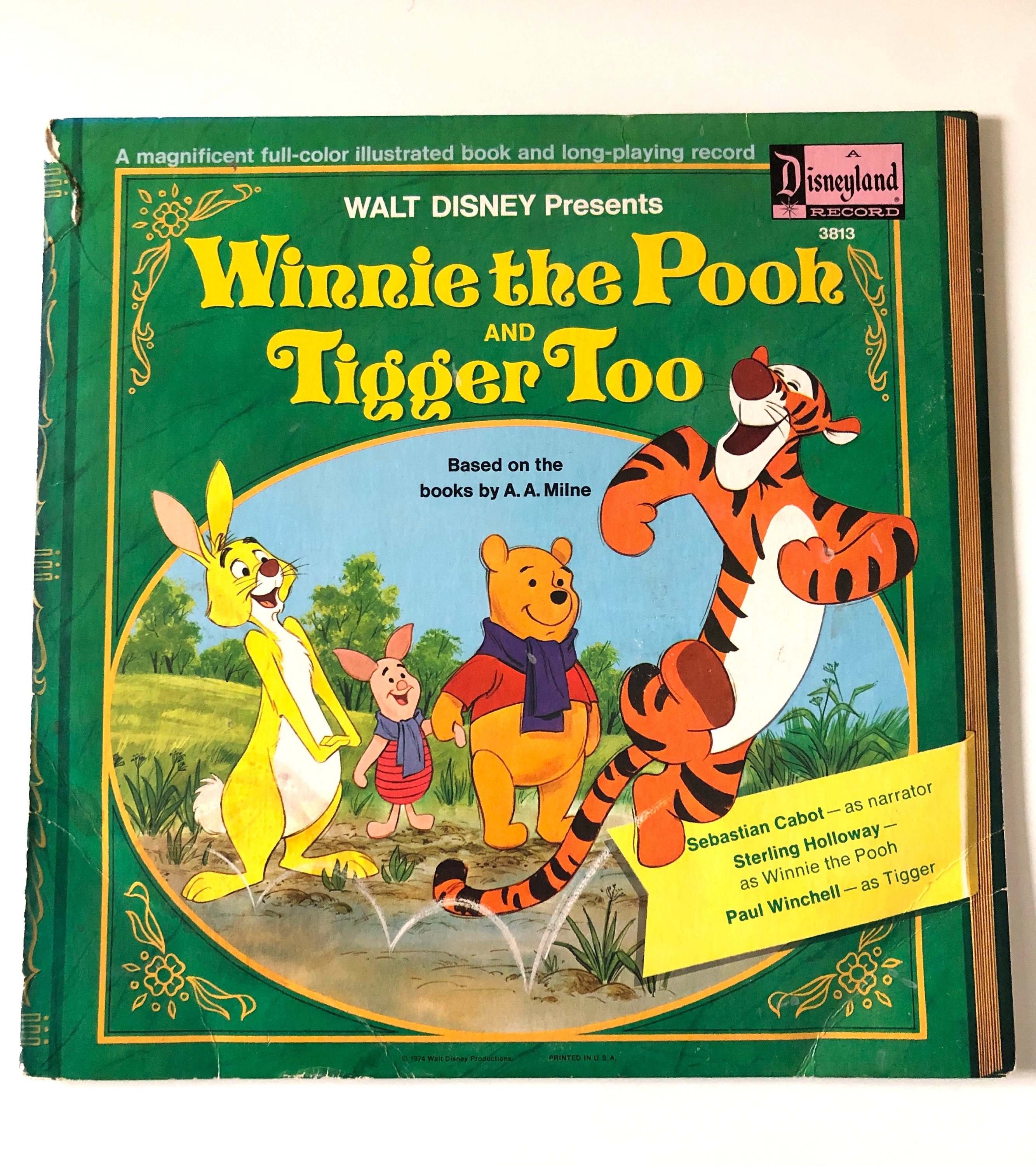 Winnie the Pooh and Tiger Too 70's Walt Disney Vinyl Excellent! - Etsy