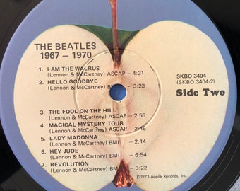 1973 THE BEATLES 1969-1970 Original Apple Records Double Vinyls