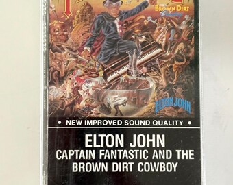 ELTON JOHN Captain Fantastic And The Brown Dirt Cowboy Cassette Tape 1975