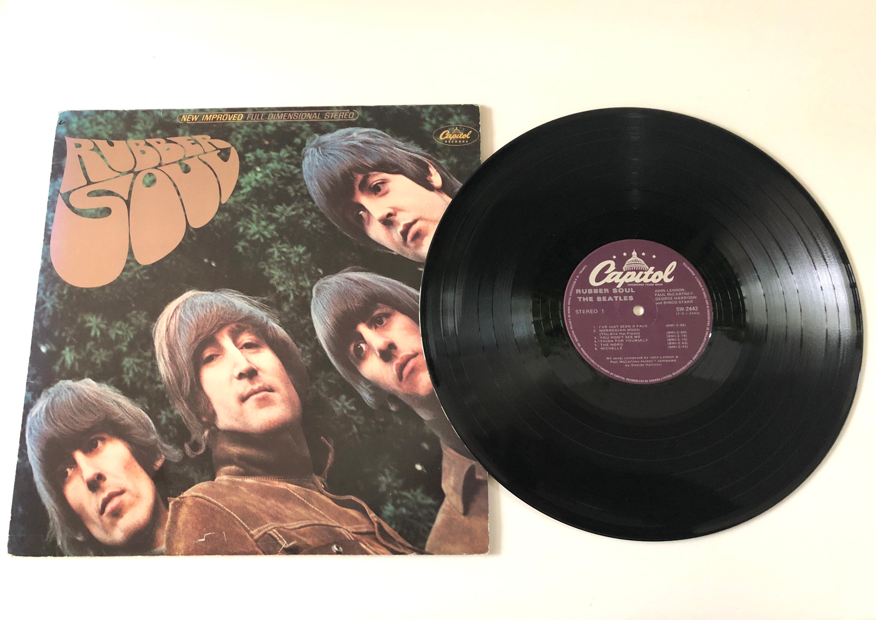 1978 the Beatles RUBBER SOUL SW-2442 Capital Records Vinyl