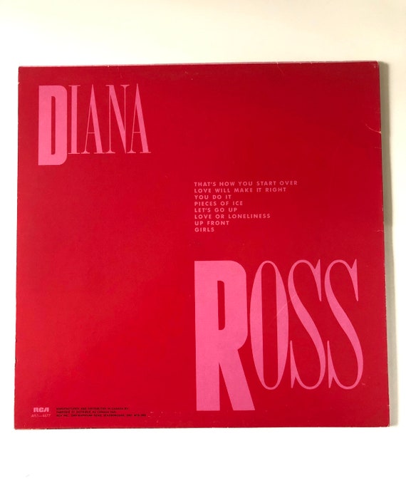 Diana Ross ROSS 1983 Vinyl Excellent! - Etsy