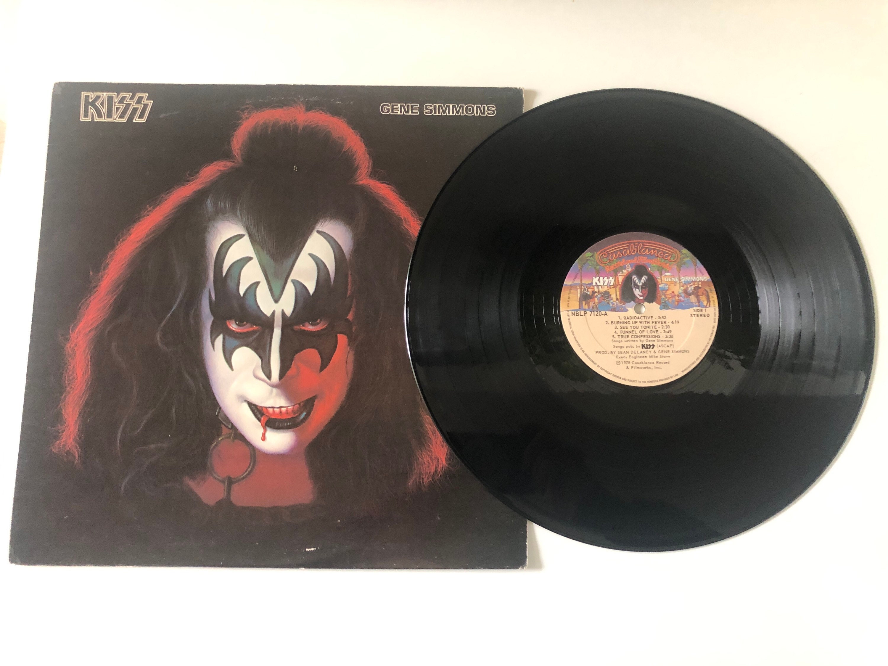 KISS —gene Simmons 70's Rock Vinyl Excellent! - Etsy