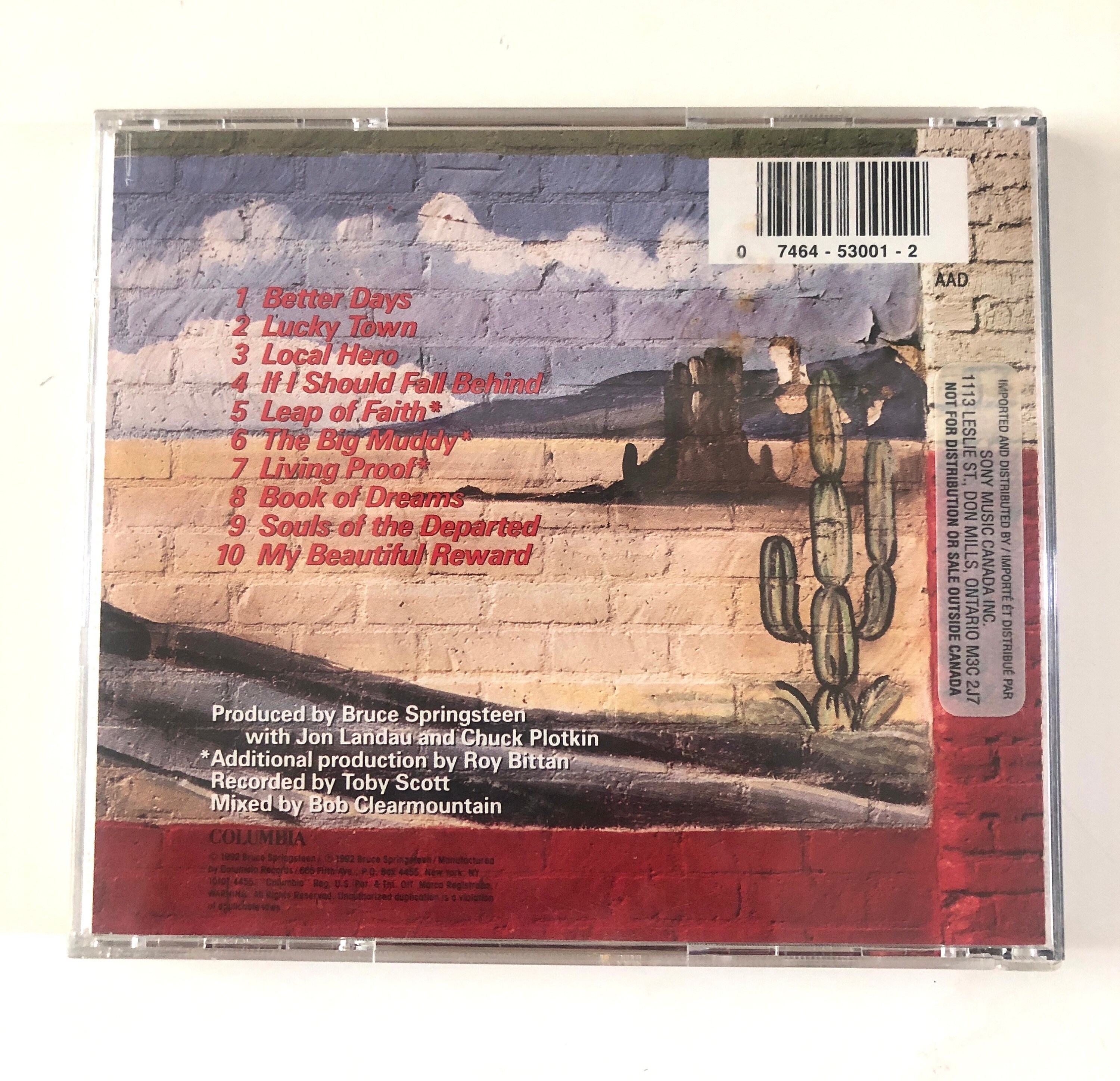 BRUCE SPRINGSTEEN Lucky Town 1992 CD Excellent! - Etsy