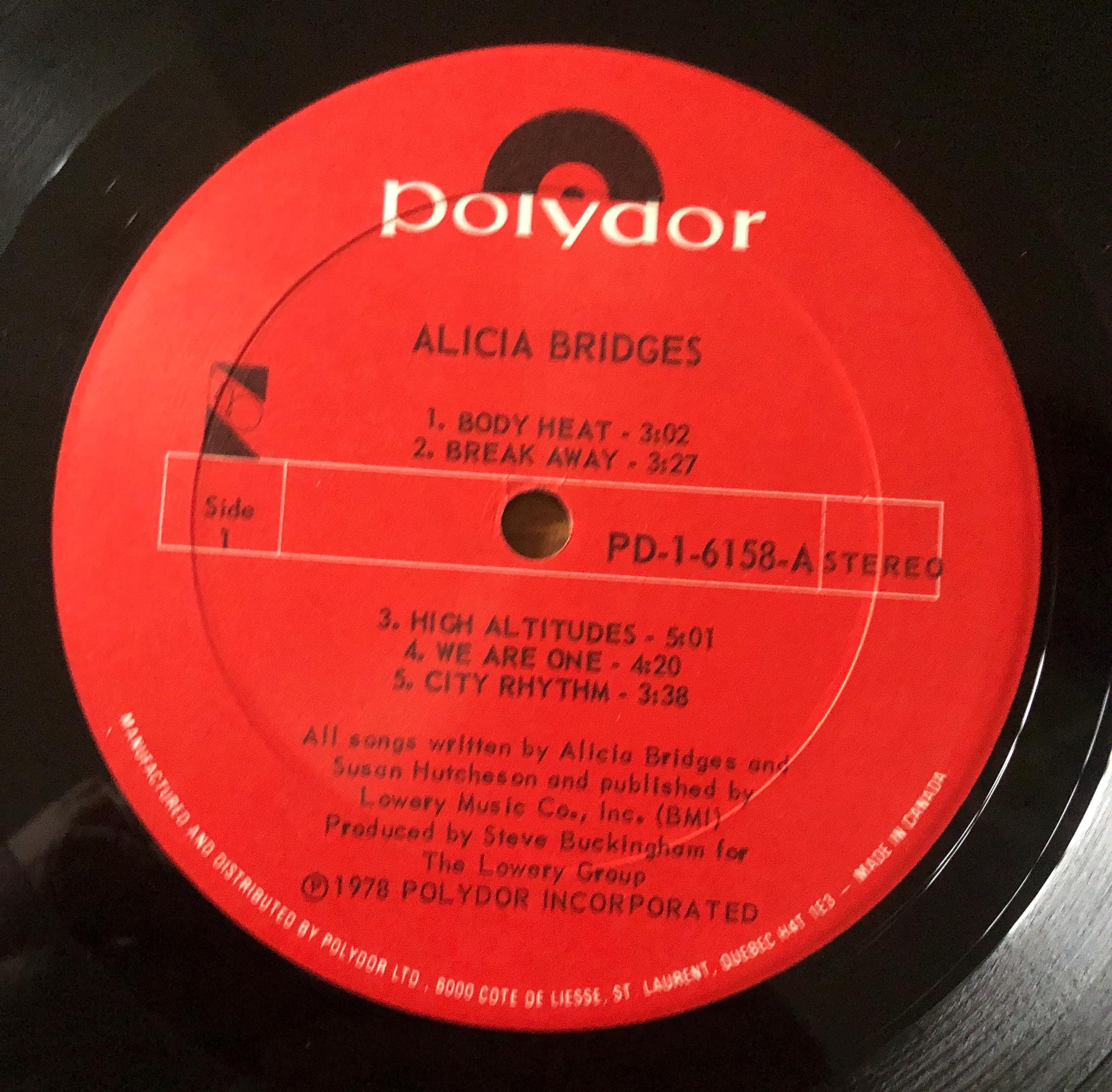ALICIA BRIDGES Self Titled 1978 Vinyl Excellent! - Etsy
