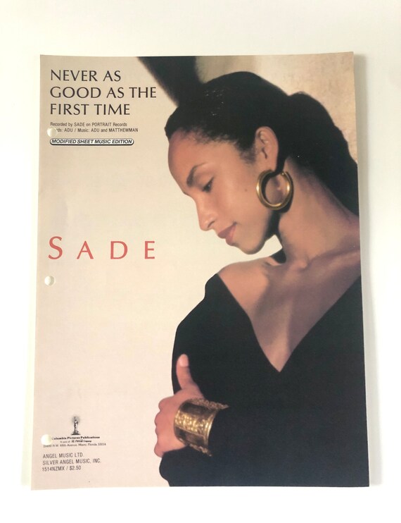 Sale SADE Never as Good as the First Time Song Sheet 1985