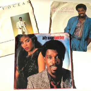 3 Billy Ocean 45 RPM Records 90s &#39;Selling Together&#39;