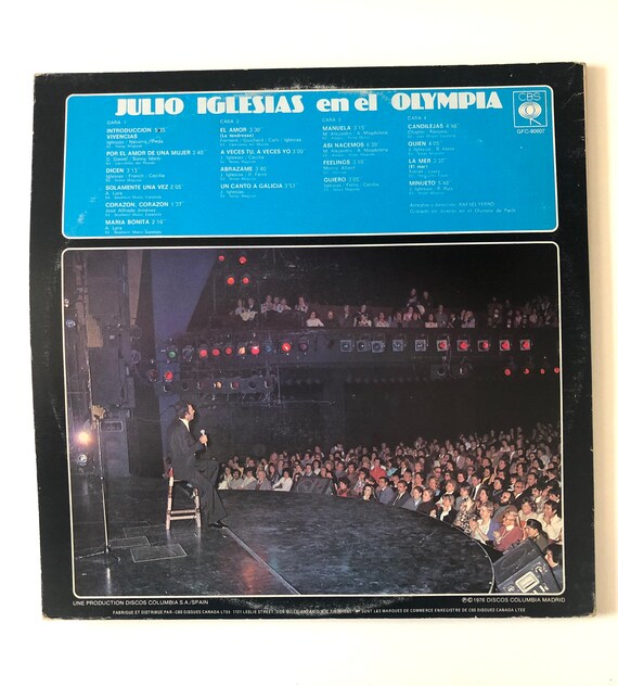 70s Julio Iglesias Double Album Olympia Vinyls Are Excellent!! - Etsy
