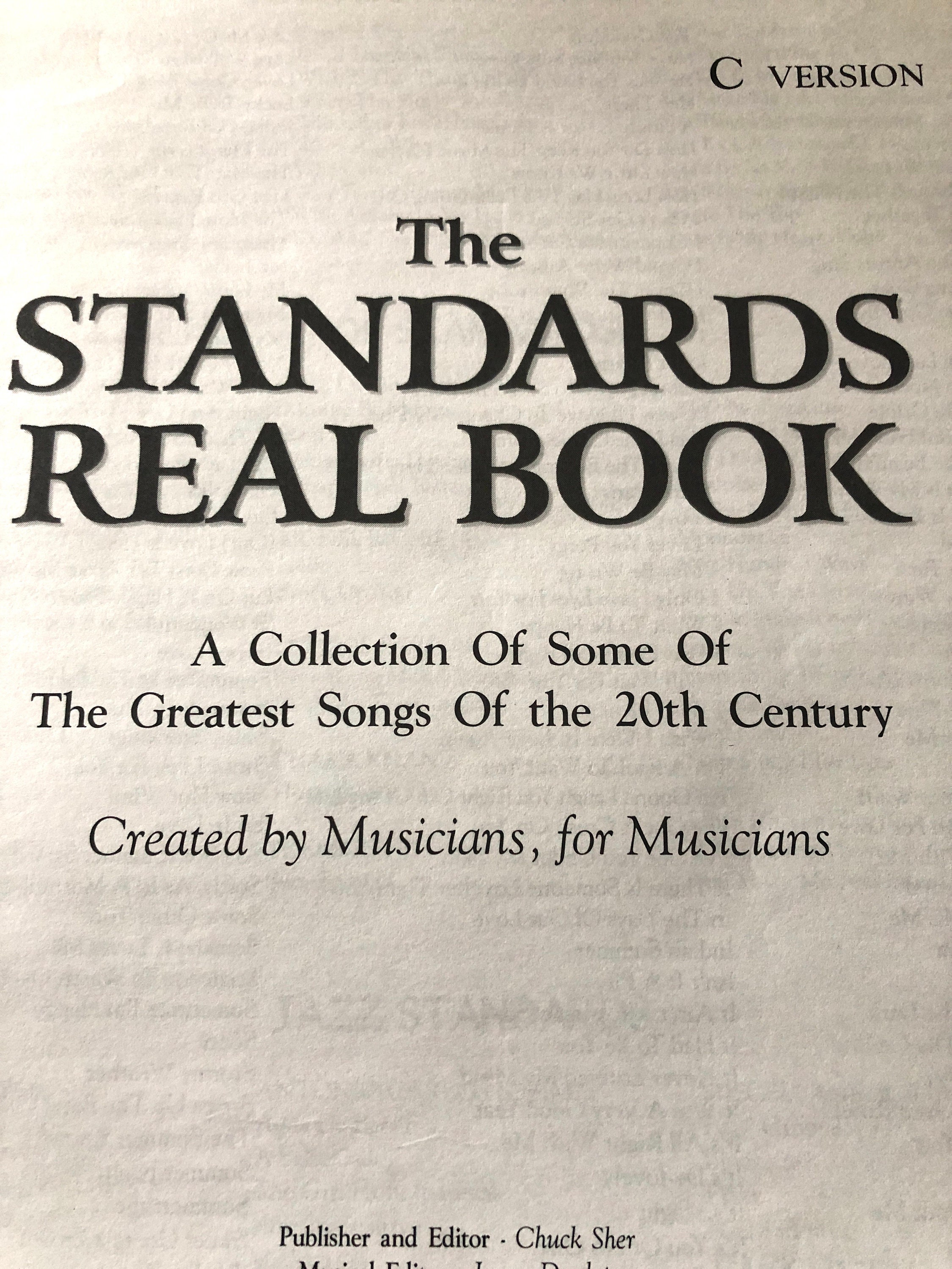アート・デザイン・音楽 The Standards Real Book (C Version) The Standards Real Book C VERSION BY Sher Music Co. - Etsy