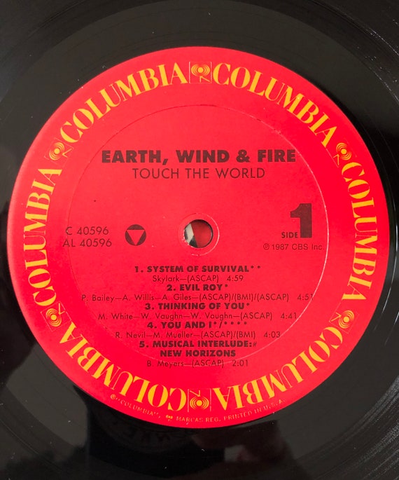 1987 Earth Wind and Fire Touch the World Vinyl Excellent - Etsy