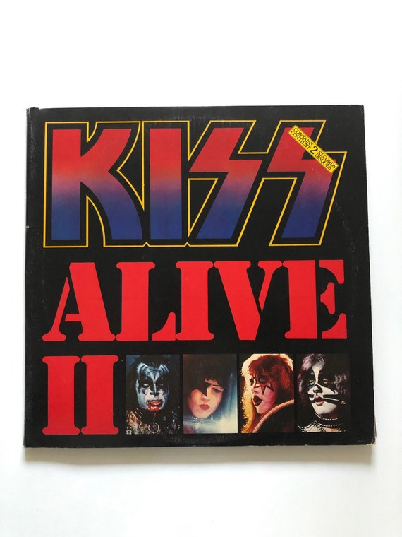 1977 KISS ALIVE II Casablanca Records Gatefold Double Vinyl Very