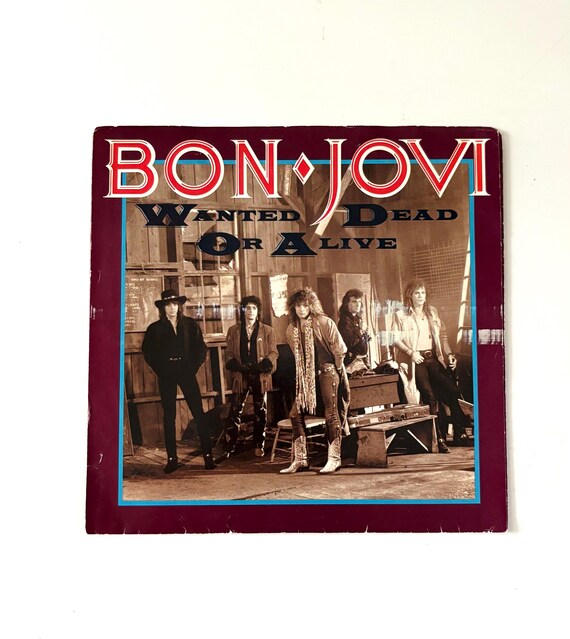 BON JOVI 7 Inch Wanted Dead or Alive/i'd Die for You 1986 Record
