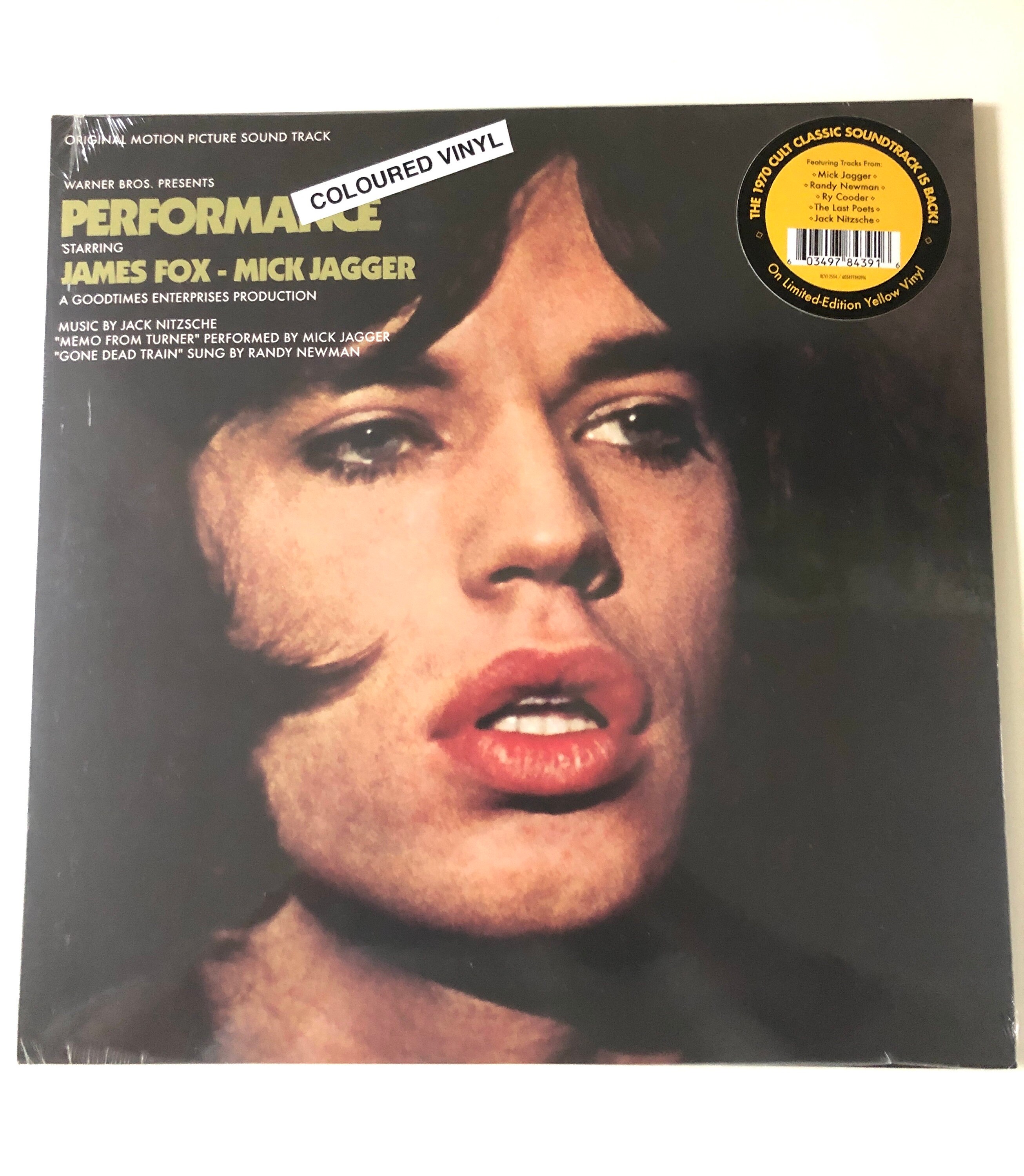 MICK JAGGER Performance Soundtrack With James Fox Canadian Vinyl 