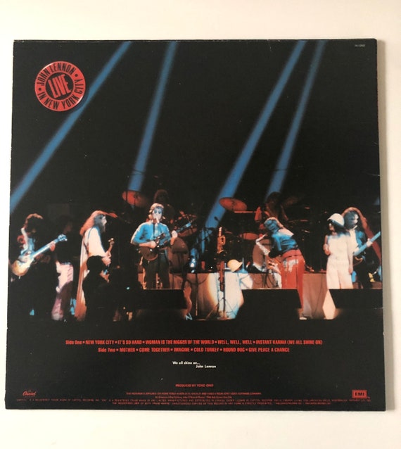 JOHN LENNON Live in New York City 80's Vinyl Excellent! - Etsy
