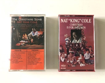 Christmas Nat King Cole Cassette Tapes Christmas Is For Children/The Christmas Song