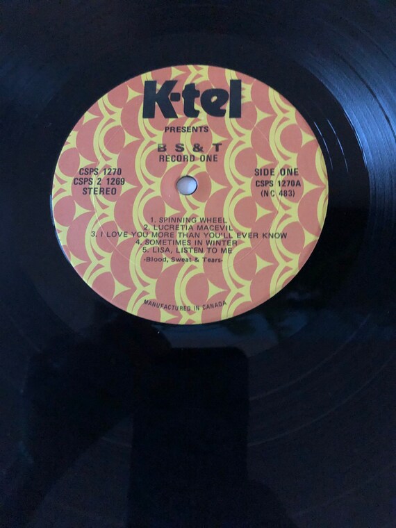 70s Ktel BS&T RARE Blood Sweat and Tears Dble Vinyl Excellent - Etsy