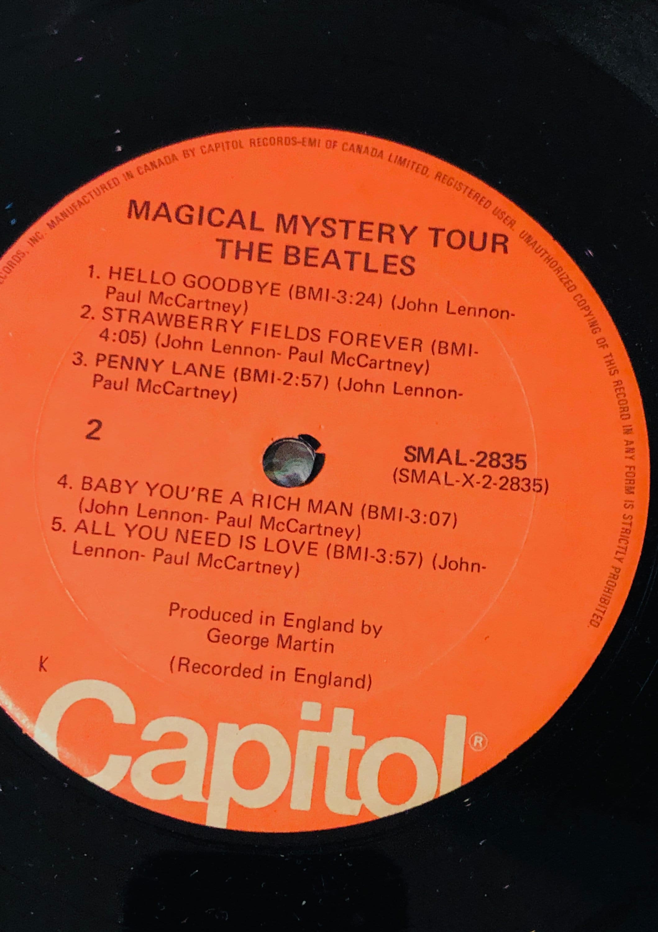The Beatles Magical Mystery Tour 1967 Vinyl Excellent Condition