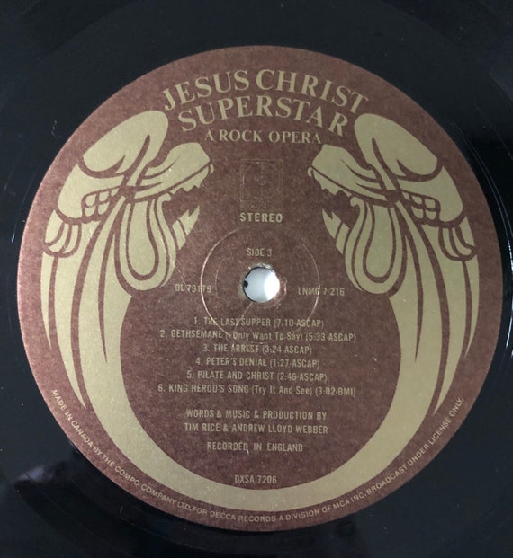 70's Jesus Christ Superstar Includes Rock Opera Play Book Andrew