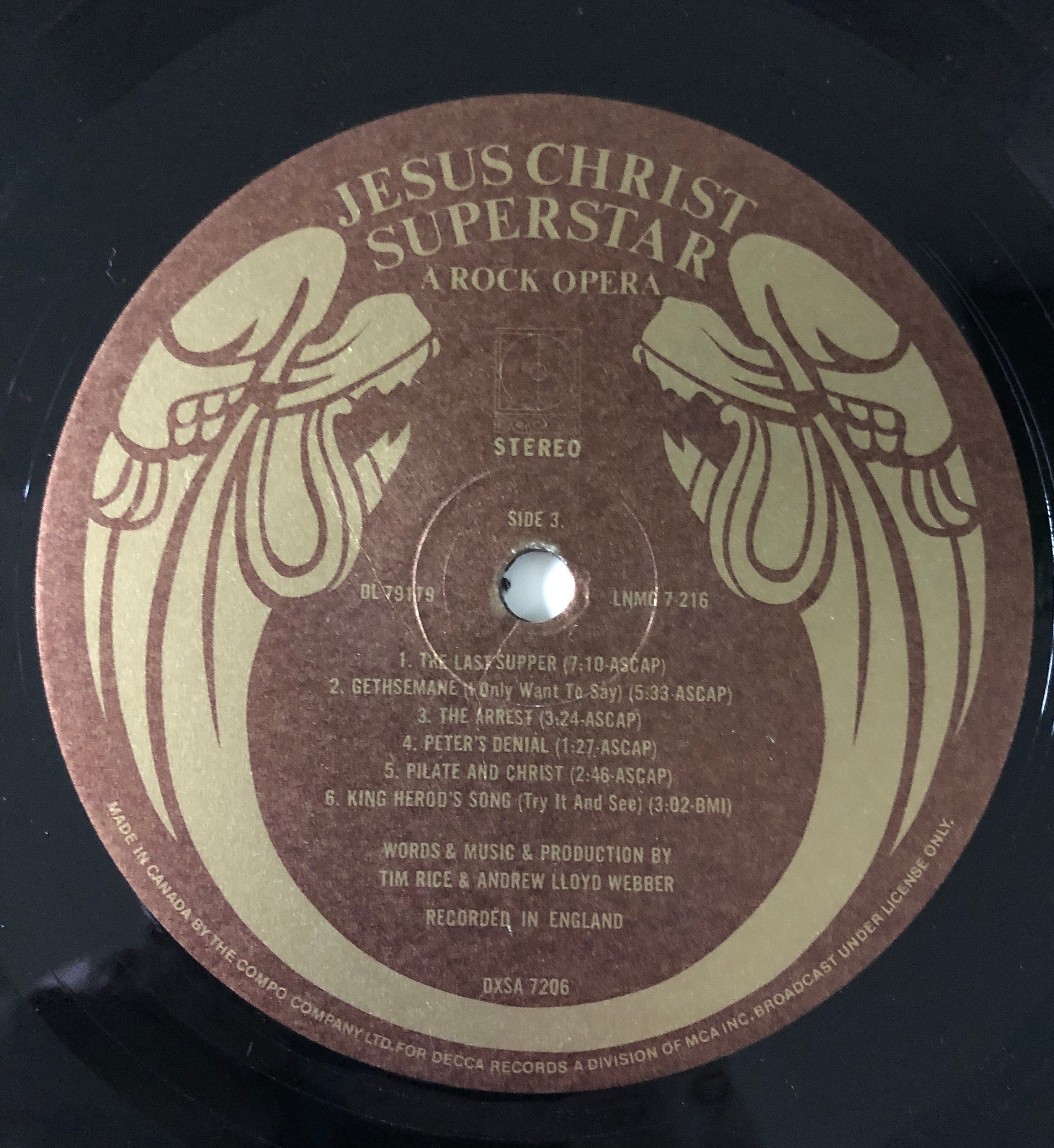 70's Jesus Christ Superstar Includes Rock Opera Play Book