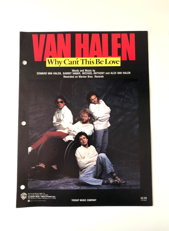 Van Halen Why Can't This Be Love Song Sheet 80's - Etsy