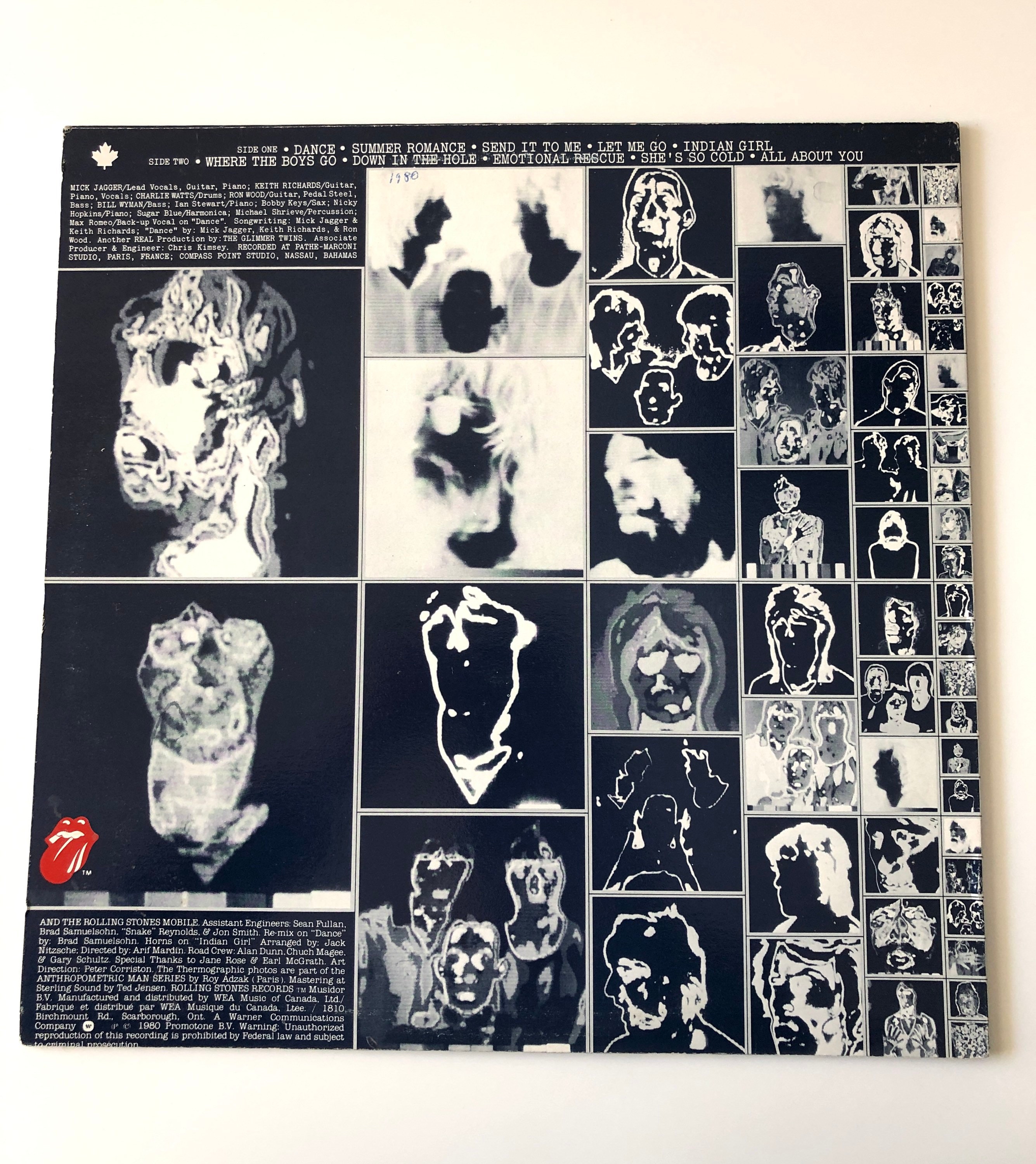 1981 THE ROLLING STONES Emotional Rescue Excellent Vinyl - Etsy