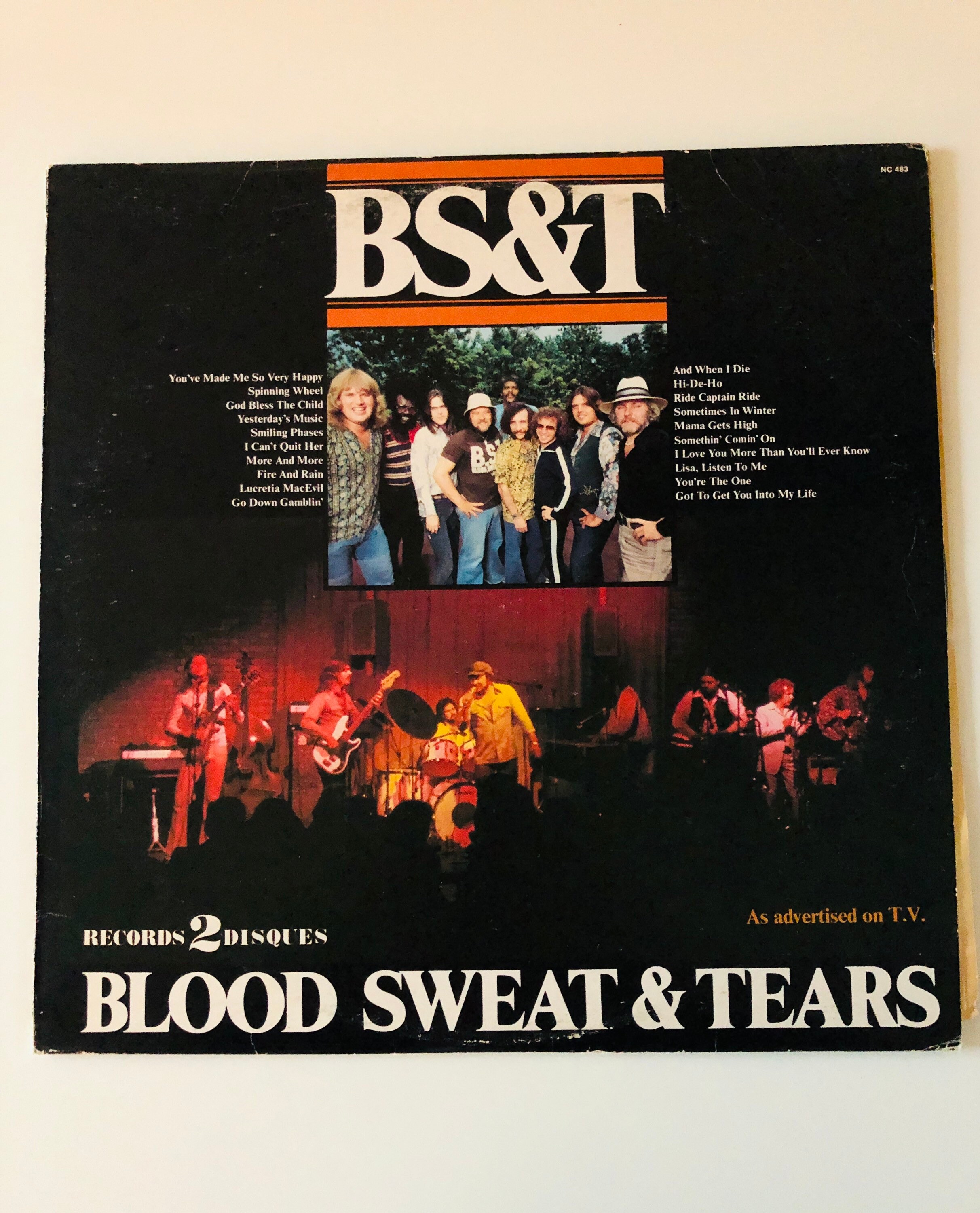 70s Ktel BS&T RARE Blood Sweat and Tears Dble Vinyl