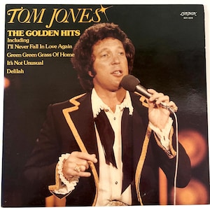 TOM JONES The Golden Hits 1980’s Compilation Vinyl Excellent!