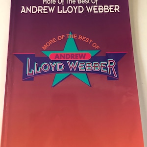 Andrew Lloyd Weber One Of The Best! Like New Songbook