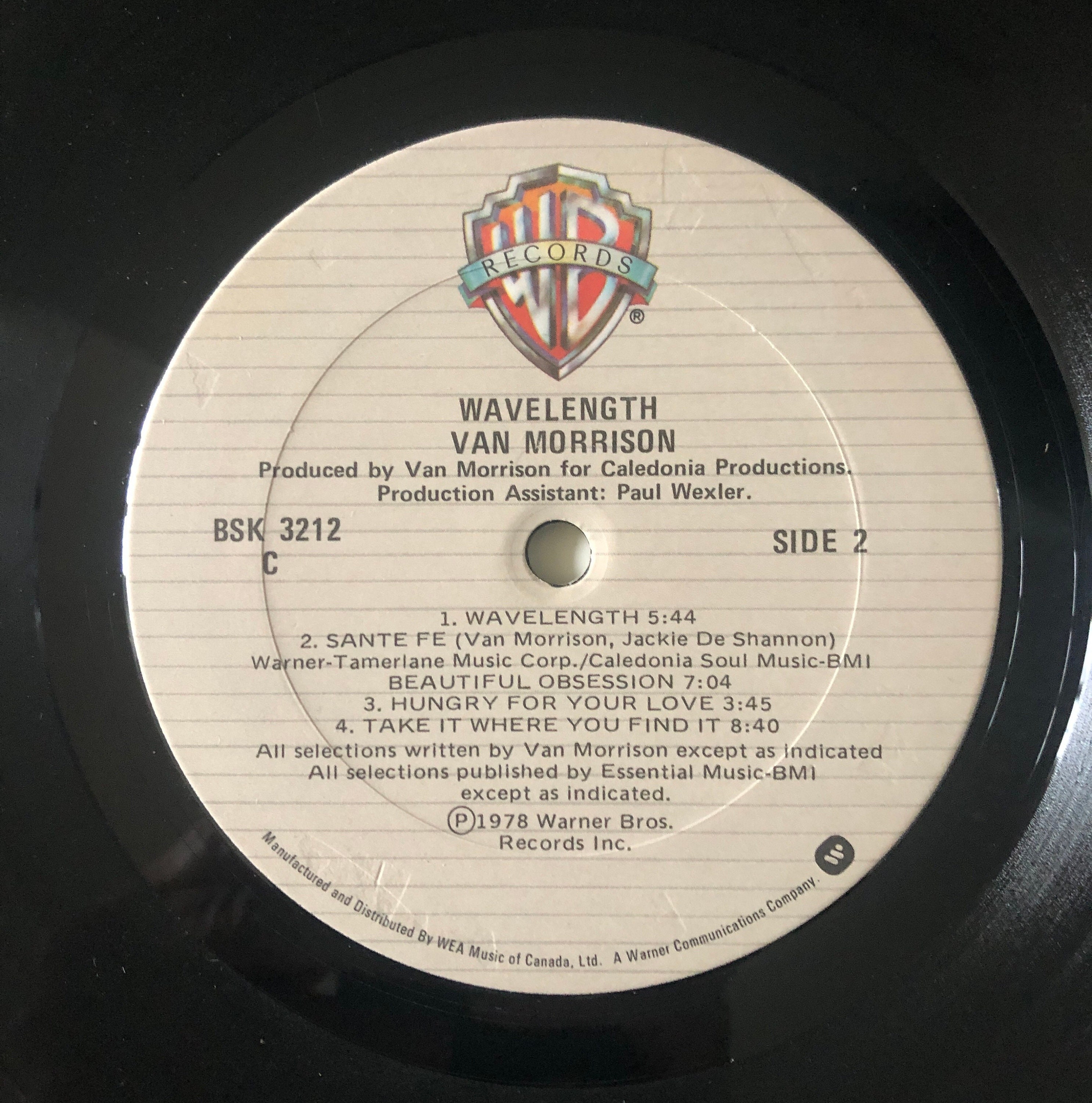 VAN MORRISON Wavelength 70's Vinyl Excellent! - Etsy