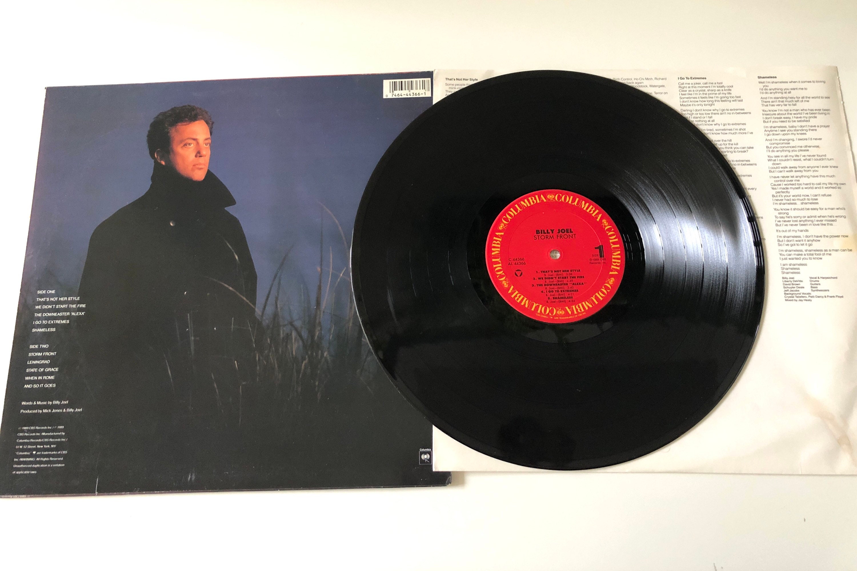 80s BILLY JOEL Storm Front Hard to Find Vinyl Excellent! - Etsy