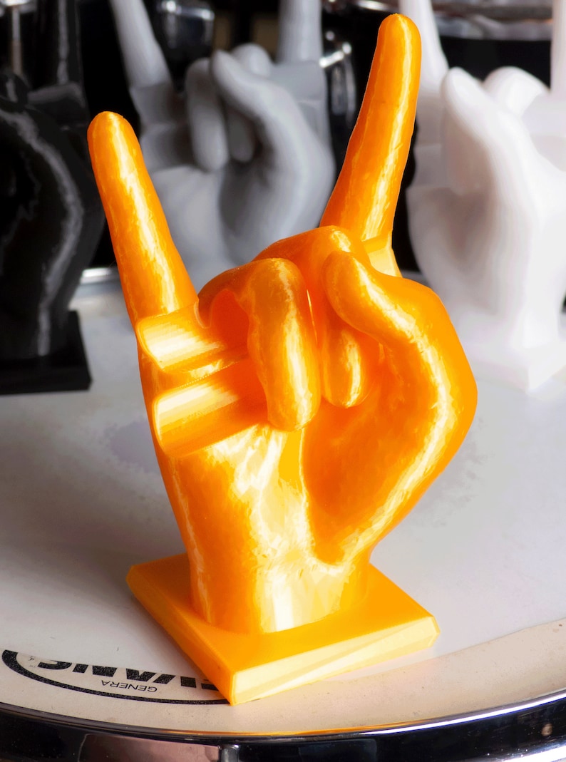 Drumstick Display Showstand Rock Hand for e.g. personalized drumsticks 3D printing image 3