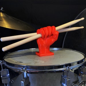 Drumstick display “Faust” – NEW DESIGN 2024 – Showstand holder for e.g. personalized drumsticks – 3D printing