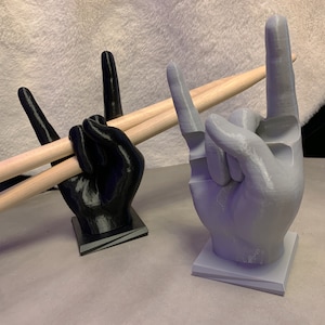Présentoir de baguettes Rock Hand pour par exemple des baguettes personnalisées impression 3D image 8